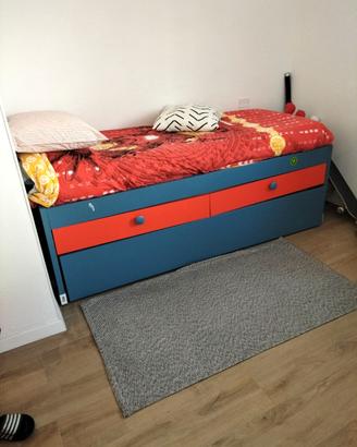 Letto con secondo letto estraibile