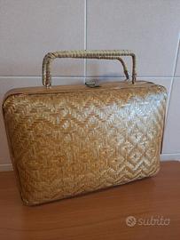 Borsa a mano paglia anni 80
