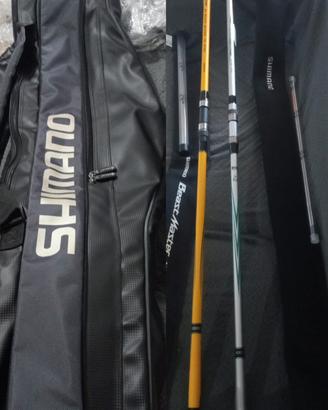 kit Shimano  canne + portacanne 