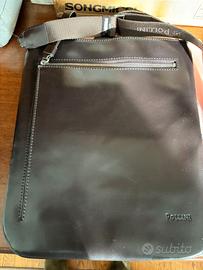 Tracolla Pelle Marrone Pollini unisex