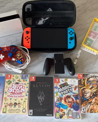 Nintendo switch oled + accessori + giochi