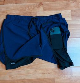 Pantaloncini da corsa con tasca portacellulare L