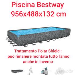 Piscina Bestway 956x488x132 usata