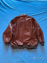 Giacca Bomber In Vera Pelle