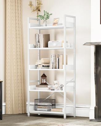 Libreria a 5 Ripiani colore Bianco