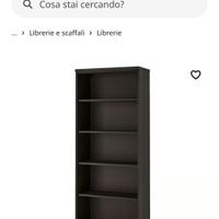 Libreria Ikea HEMNES nera