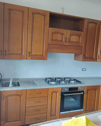 Cucina completa angolare legno massiccio