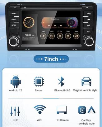 Autoradio Android 8core/64bit 4/64GB per Audi A3