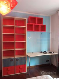 cameretta ragazzi con cabina armadio