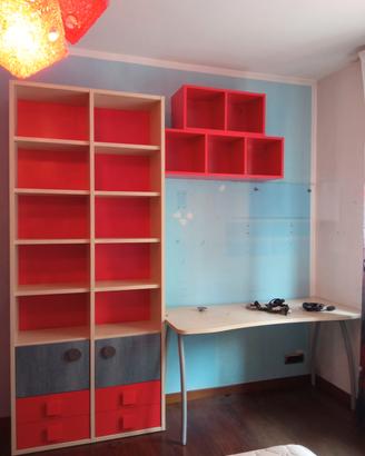 cameretta ragazzi con cabina armadio