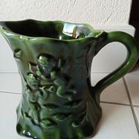 caraffina vintage in maiolica smaltata