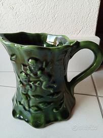 caraffina vintage in maiolica smaltata