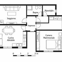 Trilocale luminoso con DOPPI SERVIZI e SPESE INCL