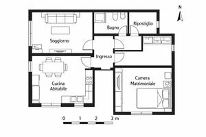 Trilocale luminoso con DOPPI SERVIZI e SPESE INCL