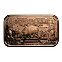 10 dollari USA Buffalo, lingotto di rame 1 oncia