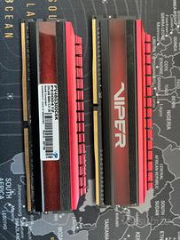 Ram 2x4gb VIPER DDR4 3000MHz CL16 1,35V
