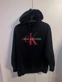 Felpa con cappuccio nera Calvin Klein