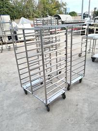 2 porta teglie a due campate usati