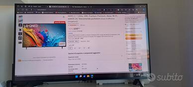 tv lg qned 50 pollici