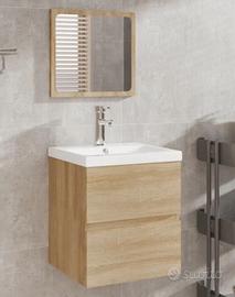 lavabo piu mobiletto sospeso con cassetto e