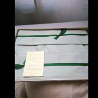 Tovaglia e tovaglioli color acqua marina