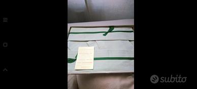 Tovaglia e tovaglioli color acqua marina