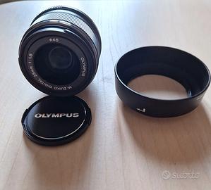 Obiettivo Olympus Zuiko  25mm f1.8 -M.4/3 +omaggio