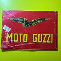 Targa pubblicitaria MOTO GUZZI originale  in metal