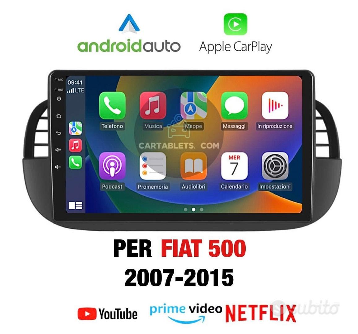 CAR TABLET Per Fiat 500 autoradio Android 12 wi-fi GPS 7 Bluetooh Carplay  e android auto integrato wi-fi