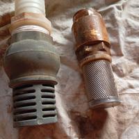 due valvole pescaggio acqua da 50 e pollice 