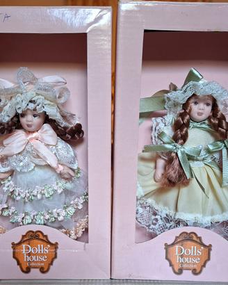 lotto 2 bambole  Vintage "Doll's House Collection 