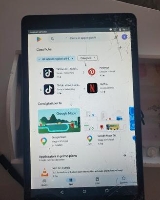 tablet 7 pollici schermo crepato