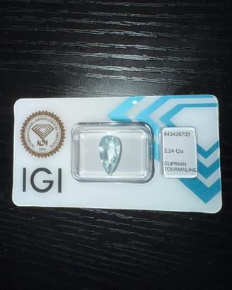 Pietra preziosa - Tourmalina Paraiba CERTIFICATA