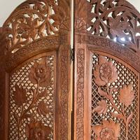 Separè Bali in legno intarsiato