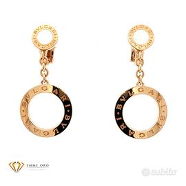 Orecchini pendenti Bulgari in oro giallo 18kt