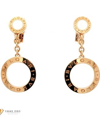 Orecchini pendenti Bulgari in oro giallo 18kt