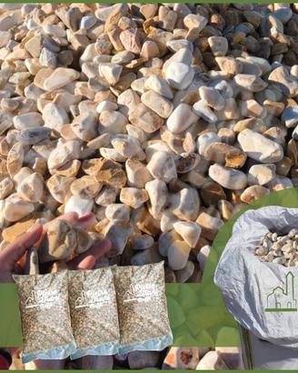 Ciottoli Giallo Siena e Mori (900 kg.)