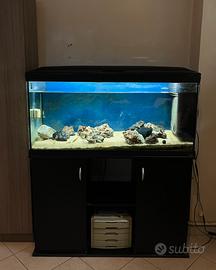 Acquario 200 litri con mobile e accessori