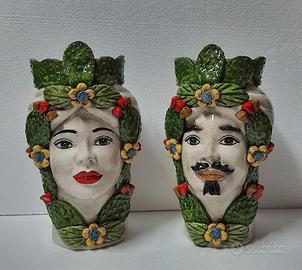 Teste di Moro di Caltagirone h32 cm