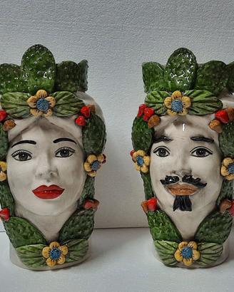Teste di Moro di Caltagirone h32 cm