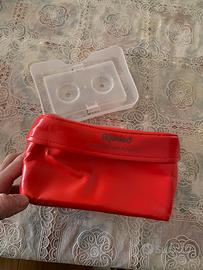 Borsa portaoggetti attrezzi moto posteriore rossa