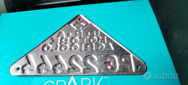 Targa vintage trattore