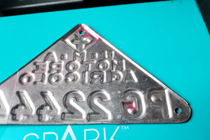 Targa vintage trattore