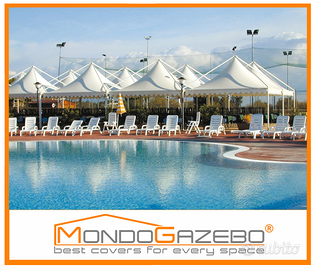 Gazebo 4x6 Moon copertura versatile 6x4 fissa