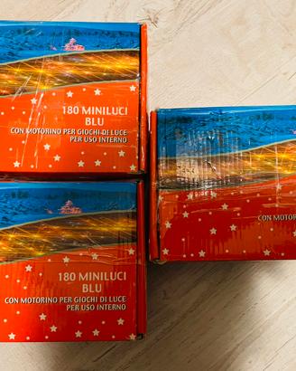 Lotto di luci natalizie blu