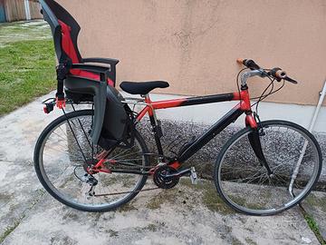 bici da 32 pollici con sedile per bambino