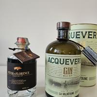 bottiglie gin  Acqueverdi e Peter in Florence