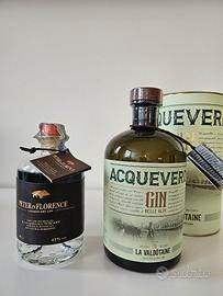 bottiglie gin  Acqueverdi e Peter in Florence