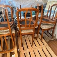 6 sedie da soggiorno, da restaurare o pulire
