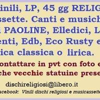presepe vinili dischi religiosi cd musicassette